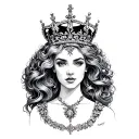 bbc qos queen tattoo design idea