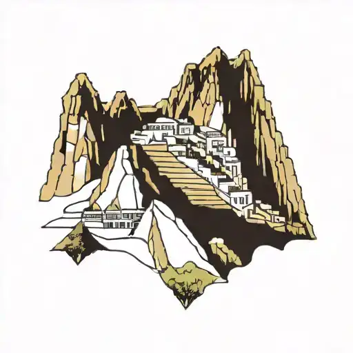 Machu Picchu tattoo design idea