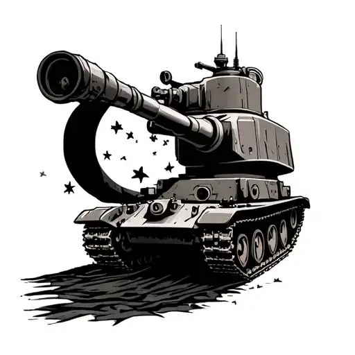 Moonshine still and an Army tank tattoo design idea