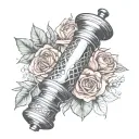 pepper grinder tattoo design idea