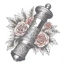 pepper grinder tattoo design idea