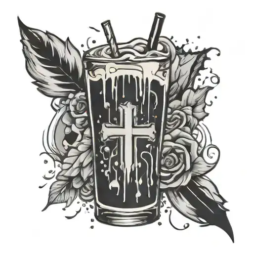 cross juice wrld 999 tattoo design idea