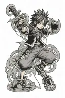 kingdom hearts tattoo design idea