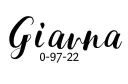 "Gianna 09-07- 22" tattoo design idea