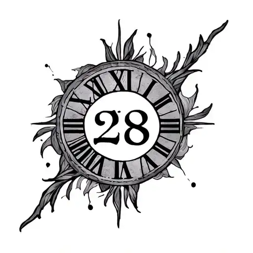 28 Roman Numeral tattoo design idea