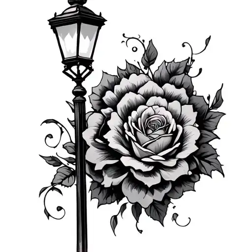 Lamp Post tattoo design idea