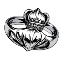 Claddagh Ring tattoo design idea
