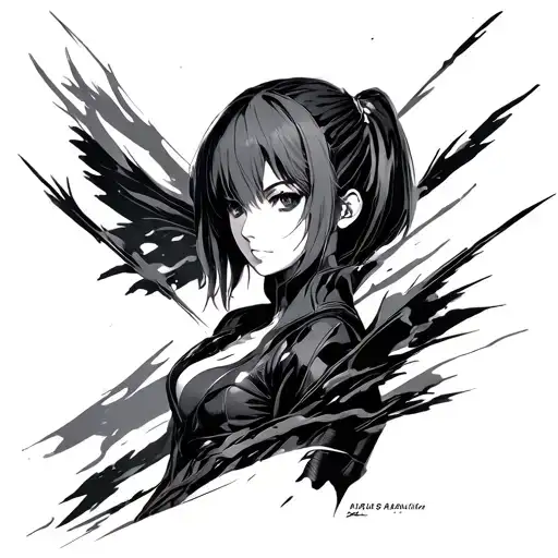 NEON GENESIS EVANGELION, ASUKA tattoo design idea