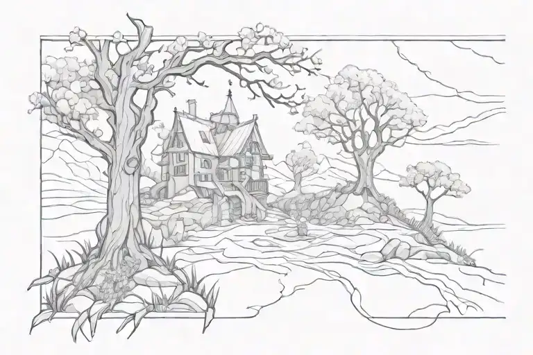 solitude tattoo design idea