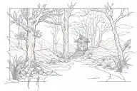 solitude tattoo design idea