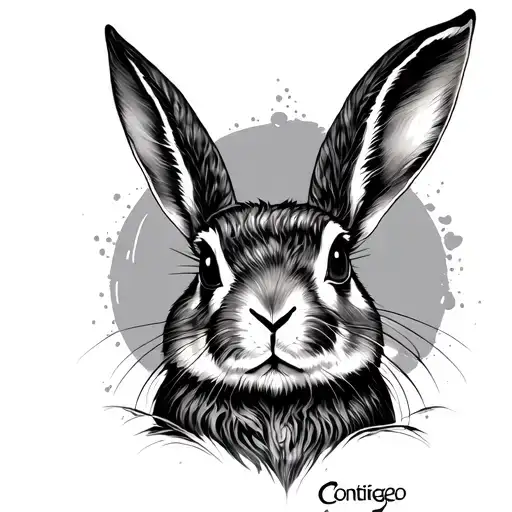 Contigeo hare tattoo design idea