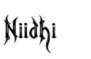 "Nidhi " tattoo design idea
