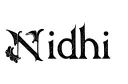 "Nidhi " tattoo design idea
