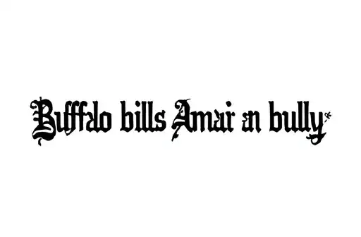 "Buffalo bills Amari an bully" tattoo design idea