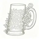 beer mug tattoo design idea