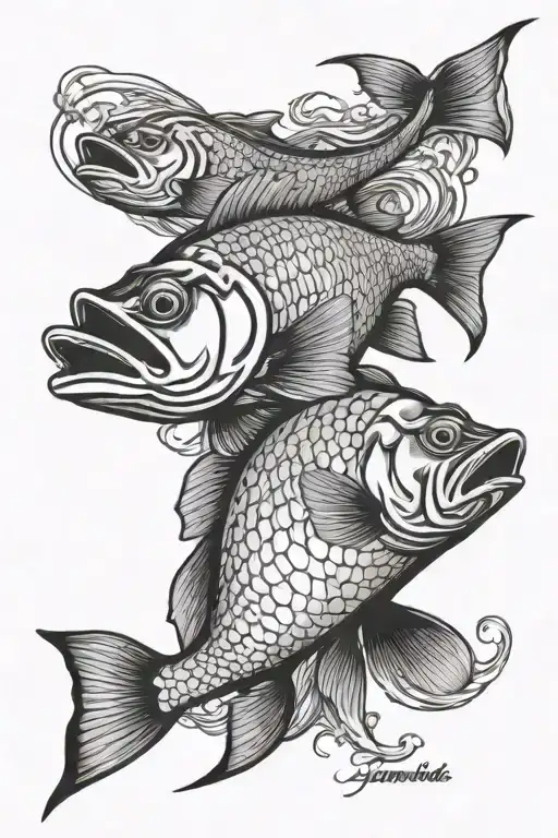 snook fish and Florida state tattoo design idea