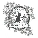 over the garden wall inspired with vines and the quote ain't that just the way tattoo design idea