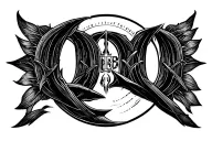 bbc qos blacked tattoo design idea