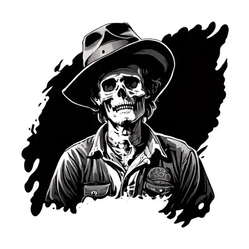 Xray tech and farmer tattoo design idea