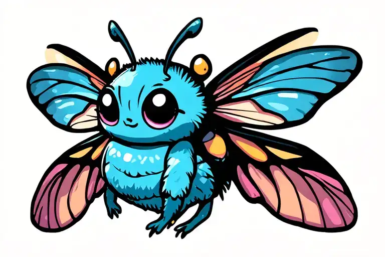 moth "Mothra" cute tattoo tattoo design idea