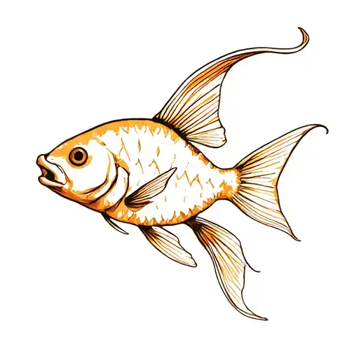 Goldfish cracker tattoo design idea