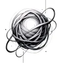 quantum entanglement tattoo design idea