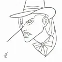 magician tattoo design idea