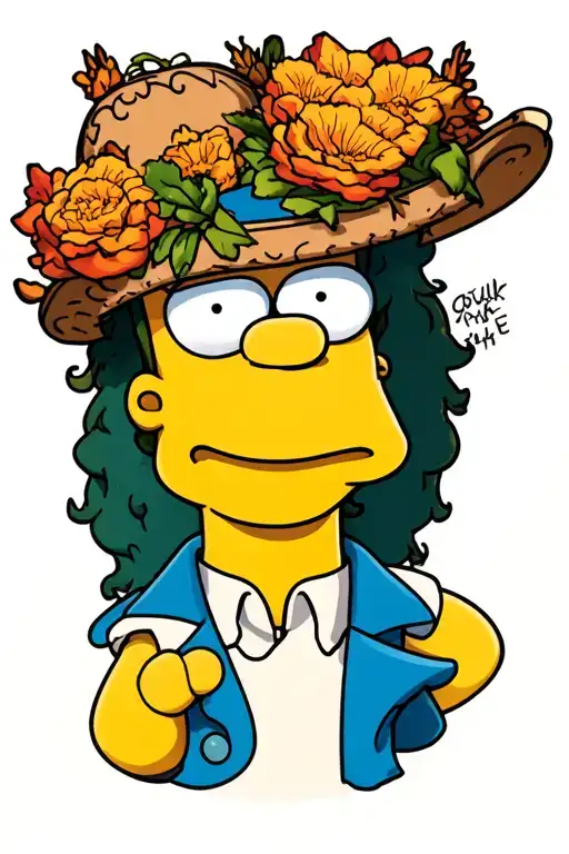 Simpsons tattoo design idea