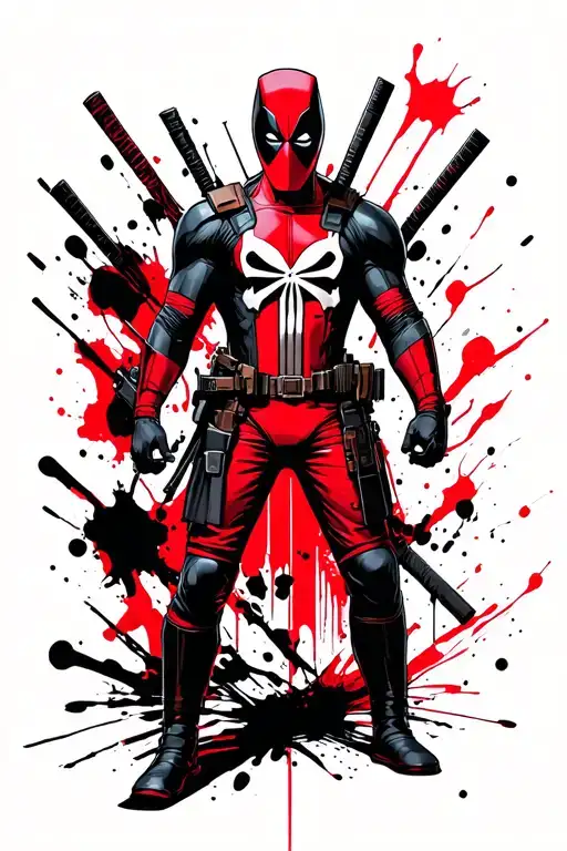 deadpool full color, star wars rebellion logo, punisher tattoo design idea