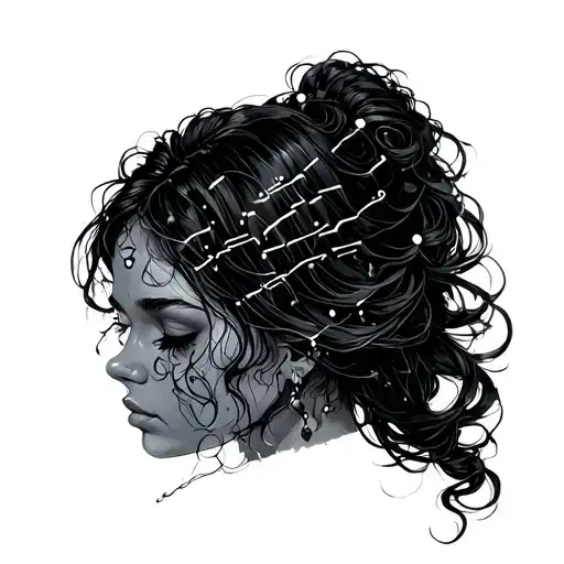 Morse code Kathryn tattoo design idea