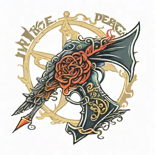 If you want peace prepare for war tattoo design idea