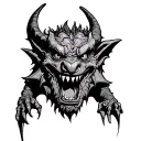 Cute Gargoyle tattoo design idea