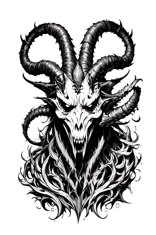 Belial tattoo design idea