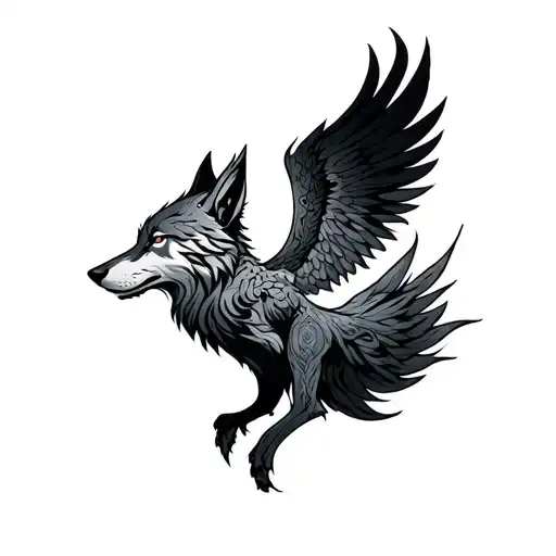 Phoenix Wolves 526+ Wolf Phoenix Tattoo Ideas in 2026 - BlackInk AI