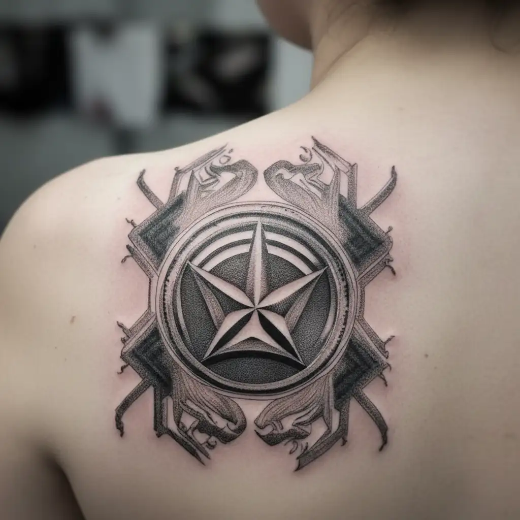  yakuza Mercedes-Benz  tattoo design idea