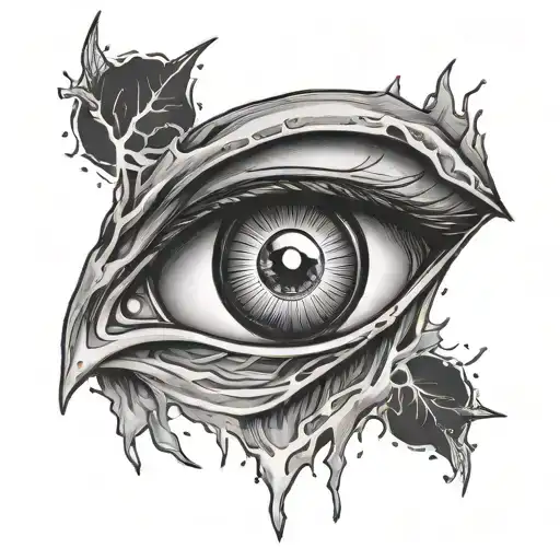 Itachi Eye Bleeding tattoo design idea