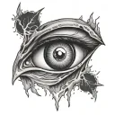 Itachi Eye Bleeding tattoo design idea