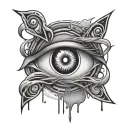 Itachi Eye Bleeding tattoo design idea