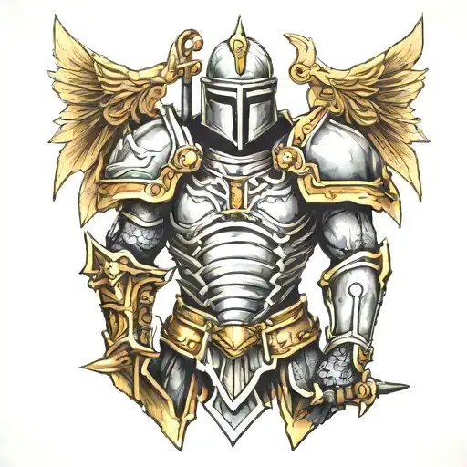 armor of god tattoo design idea