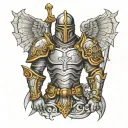 armor of god tattoo design idea
