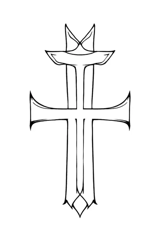 knights templar cross  tattoo design idea