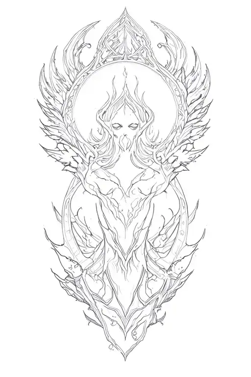 Maliketh from elden ring tattoo tattoo design idea