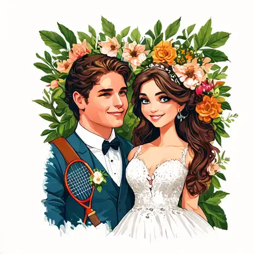 Rebecca and Helmut, August 14, 2021 Wedding - hobbies hiking, sun, swimming, skiing, tennis tattoo design idea