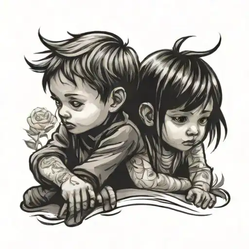 child date tattoo design idea