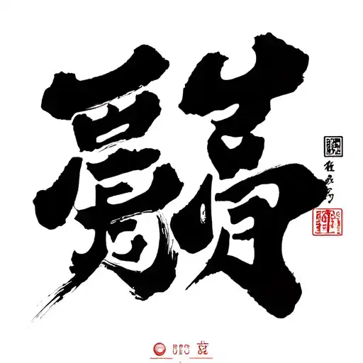 想魂 I want these two Japanese kanji in fine lines vertically tattoo design idea