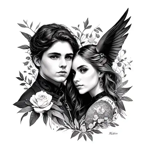 include names Robin Emma Luke aubrey tattoo design idea