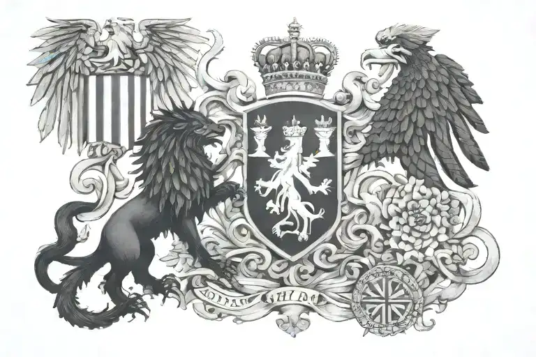 2/4 Croatia, 1/4 hungary, 1/4 Germany tattoo design idea