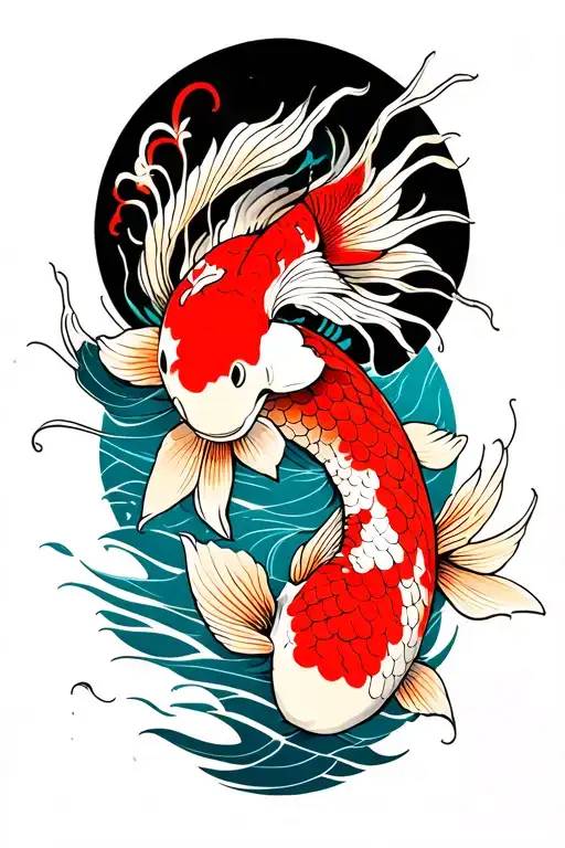 koi tattoo design idea
