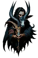 arcangel Uriel with capricorn zodiac sign tattoo design idea