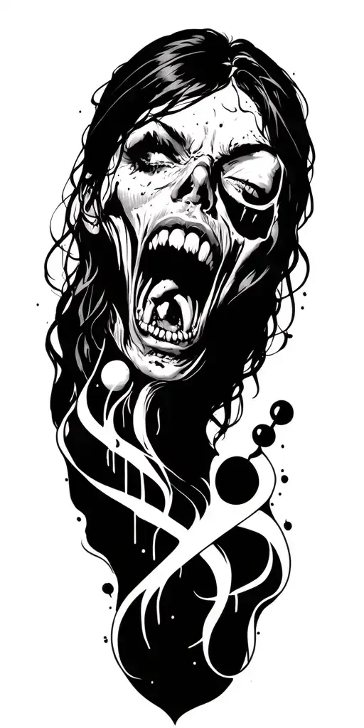 hypersexually and anger issues tattoo design idea